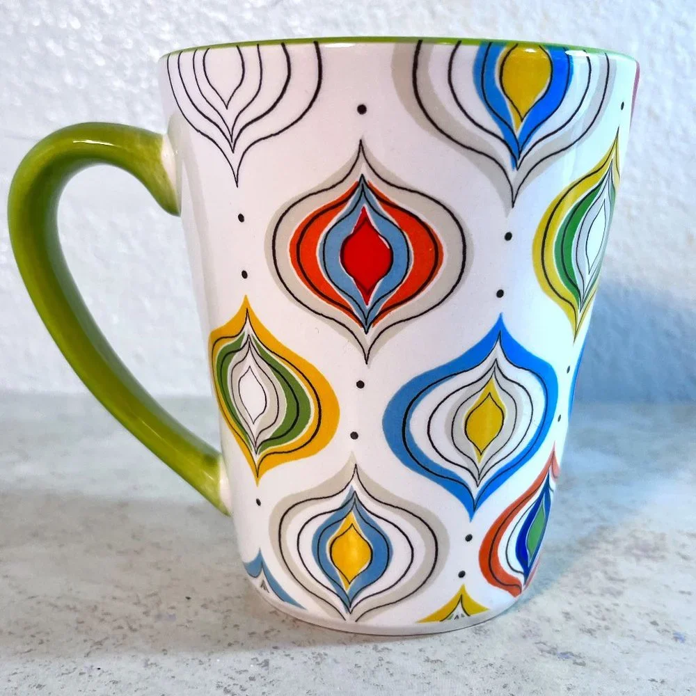 Pier 1 Groovy Cosmo Pattern  Mug